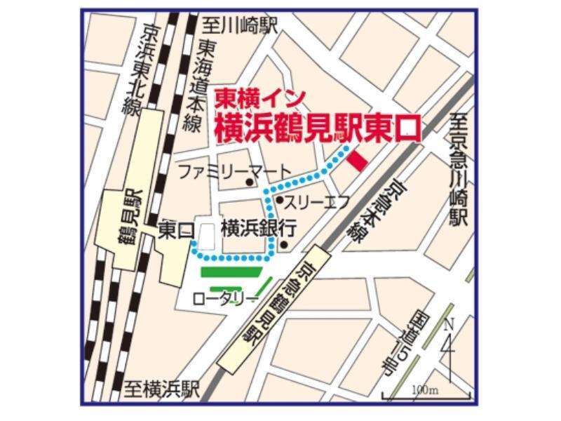 Toyoko Inn Yokohama Tsurumi Eki Higashi Guchi Exterior foto